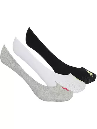 POLO RALPH LAUREN | Calcetines invisibles paquete de 3 negro / blanco / gris |